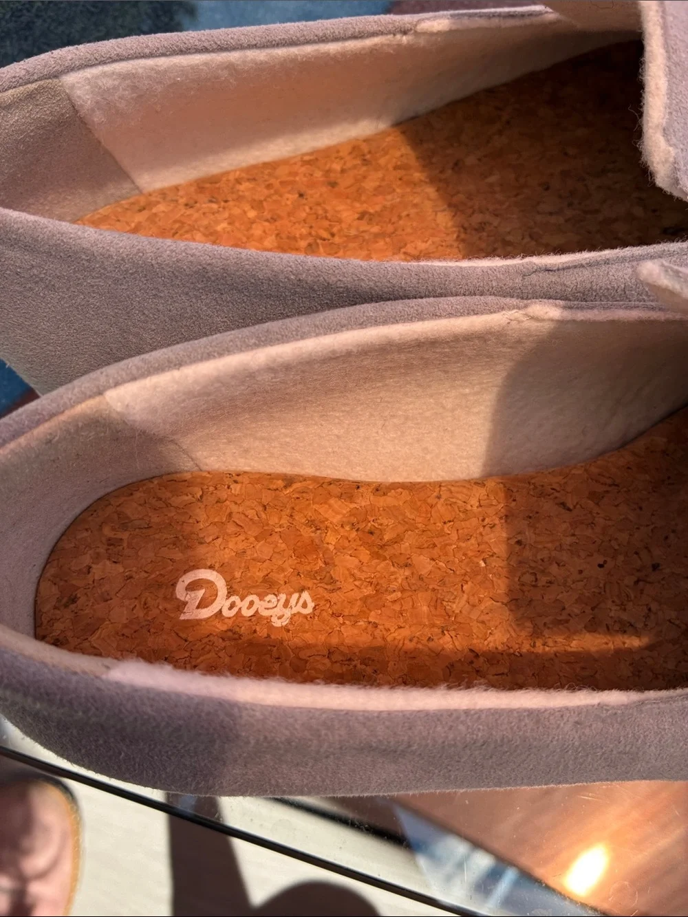 Dooeys vegan leather women’s  Slip-On Loafers in and gray size 8.5